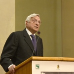 Foto Nicoloro G.   06/02/2023   Ravenna   Convegno sul tema ' Presenza e attualita' di Ugo La Malfa '. nella foto l' ex ministro Giorgio La Malfa.