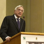 Foto Nicoloro G.   06/02/2023   Ravenna   Convegno sul tema ' Presenza e attualita' di Ugo La Malfa '. nella foto l' ex ministro Giorgio La Malfa.
