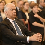 Foto Nicoloro G.   03/07/2024   Ravenna   Convegno sulle autonomie locali dal titolo '' Sviluppi e prospettive delle autonomie locali ''. nella foto il ministro Matteo Piantedosi.