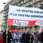 Foto Nicoloro G.   01/05/2022   Milano  Corteo del 1° Maggio all' insegna della Pace e dei Diritti sul Lavoro. nella foto anche i giornalisti in corteo.