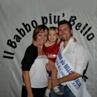 Foto Nicoloro G. 14/07/2013 Cesena Diciottesima edizione de " Il babbo più bello d' Italia " che ha visto partecipanti provenienti da tutta l' Italia esibirsi in sfilate e prove d' abilità. nella foto Gianluca Ceccherini