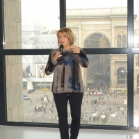 Foto Nicoloro G. 20/11/2011 Milano In occasione della domenica senza auto Musei aperti e testimonial d’ eccezione ad intrattenere il pubblico. Al Museo del ’900 interviene l’ attrice Lella Costa. nella foto Lella Costa