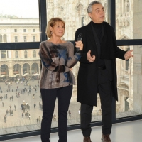 Foto Nicoloro G. 20/11/2011 Milano In occasione della domenica senza auto Musei aperti e testimonial d’ eccezione ad intrattenere il pubblico. Al Museo del ’900 interviene l’ attrice Lella Costa. nella foto Lella Costa – Stefano Boeri