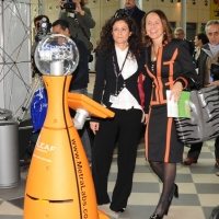 Foto Nicoloro G. 09/11/2011 Rimini Quindicesima edizione di ” Ecomondo “, Fiera Internazionale del Recupero di Materia ed Energia e dello Sviluppo Sostenibile. nella foto Leaf meter robot