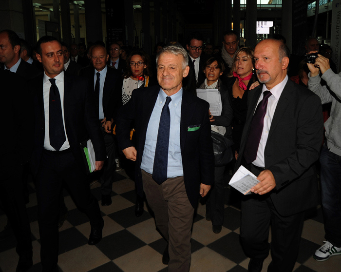 Foto Nicoloro G. 07/11/2012 Rimini Sedicesima edizione di Ecomondo, Stati Generali della Green Economy, ovvero Fiera Internazionale del recupero di Materia ed Energia e dello Sviluppo Sostenibile. nella foto Corrado Clini