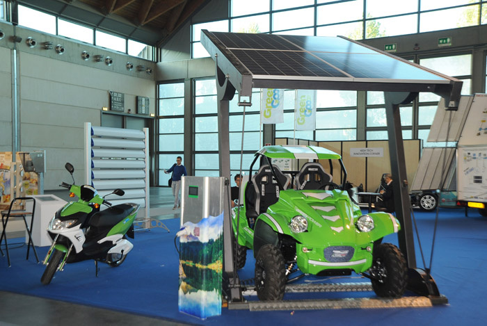 Foto Nicoloro G. 07/11/2012 Rimini Sedicesima edizione di Ecomondo, Stati Generali della Green Economy, ovvero Fiera Internazionale del recupero di Materia ed Energia e dello Sviluppo Sostenibile. nella foto Lo stand GREEN COO