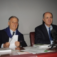 Foto Nicoloro G. 07/11/2012 Rimini Sedicesima edizione di Ecomondo, Stati Generali della Green Economy, ovvero Fiera Internazionale del recupero di Materia ed Energia e dello Sviluppo Sostenibile. nella foto Corrado Clini – Corrado Passera
