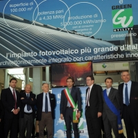 Foto Nicoloro G. 07/11/2012 Rimini Sedicesima edizione di Ecomondo, Stati Generali della Green Economy, ovvero Fiera Internazionale del recupero di Materia ed Energia e dello Sviluppo Sostenibile. nella foto Lorenzo Cagnoni – Andrea Gnassi – Gian Carlo Muzzarelli – Corrado Clini