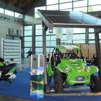 Foto Nicoloro G. 07/11/2012 Rimini Sedicesima edizione di Ecomondo, Stati Generali della Green Economy, ovvero Fiera Internazionale del recupero di Materia ed Energia e dello Sviluppo Sostenibile. nella foto Lo stand GREEN COO