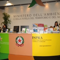 Foto Nicoloro G. 07/11/2012 Rimini Sedicesima edizione di Ecomondo, Stati Generali della Green Economy, ovvero Fiera Internazionale del recupero di Materia ed Energia e dello Sviluppo Sostenibile. nella foto Lo stand del MINISTERO DELL'AMBIENTE
