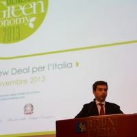 Foto Nicoloro G.  06/11/2013  Rimini    17Â° edizione di " Ecomondo ", Fiera Internazionale del Recupero di Materia ed Energia e dello Sviluppo Sostenibile. nella foto il ministro dell' Ambiente Andrea Orlando.
