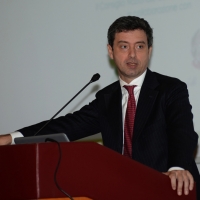 Foto Nicoloro G.  06/11/2013  Rimini    17Â° edizione di " Ecomondo ", Fiera Internazionale del Recupero di Materia ed Energia e dello Sviluppo Sostenibile. nella foto il ministro dell' Ambiente Andrea Orlando.