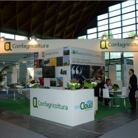 Foto Nicoloro G.  06/11/2013  Rimini    17Â° edizione di " Ecomondo ", Fiera Internazionale del Recupero di Materia ed Energia e dello Sviluppo Sostenibile. nella foto lo stand di Confagricoltura.