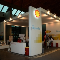 Foto Nicoloro G.   05/11/2014   Rimini    Diciottesima edizione di " Ecomondo. Fiera Internazionale del Recupero di Materia ed Energia e dello Sviluppo Sostenibile ". nella foto uno stand.
