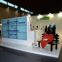 Foto Nicoloro G.   05/11/2014   Rimini    Diciottesima edizione di " Ecomondo. Fiera Internazionale del Recupero di Materia ed Energia e dello Sviluppo Sostenibile ". nella foto uno stand.