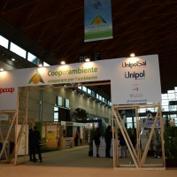 Foto Nicoloro G.   05/11/2014   Rimini    Diciottesima edizione di " Ecomondo. Fiera Internazionale del Recupero di Materia ed Energia e dello Sviluppo Sostenibile ". nella foto uno stand.