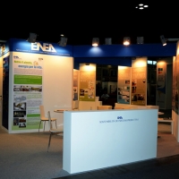 Foto Nicoloro G.   05/11/2014   Rimini    Diciottesima edizione di " Ecomondo. Fiera Internazionale del Recupero di Materia ed Energia e dello Sviluppo Sostenibile ". nella foto uno stand.