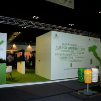 Foto Nicoloro G.   05/11/2014   Rimini    Diciottesima edizione di " Ecomondo. Fiera Internazionale del Recupero di Materia ed Energia e dello Sviluppo Sostenibile ". nella foto uno stand.