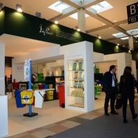 Foto Nicoloro G.   05/11/2014   Rimini    Diciottesima edizione di " Ecomondo. Fiera Internazionale del Recupero di Materia ed Energia e dello Sviluppo Sostenibile ". nella foto uno stand.
