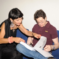 Foto Nicoloro G. 2010/07/17 Milano Al Teatro Dal Verme Undicesima edizione di " La Milanesiana ", che ha per tema " Il paradosso ". Decima serata della rassegna di musica e letteratura. nella foto Elisabetta Sgarbi – Richard Price
