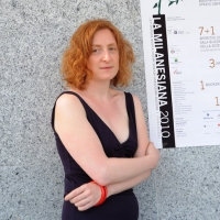 Foto Nicoloro G. 2010/07/11 Milano Al Teatro Dal Verme Undicesima edizione di " La Milanesiana ", che ha per tema " Il paradosso ". Quarta serata della rassegna di musica e letteratura. nella foto Federica Fracassi