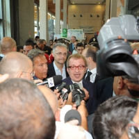 Foto Nicoloro G.  25/08/2010 Rimini, Quarta giornata della trentunesima edizione del Meeting di Rimini dal titolo " Quella natura che ci spinge a desiderare cose grandi e' il cuore ". nella foto Roberto Maroni