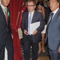Foto Nicoloro G.  25/08/2010 Rimini, Quarta giornata della trentunesima edizione del Meeting di Rimini dal titolo \" Quella natura che ci spinge a desiderare cose grandi e\' il cuore \". nella foto Roberto Maroni