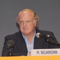 Foto Nicoloro G.  25/08/2010 Rimini, Quarta giornata della trentunesima edizione del Meeting di Rimini dal titolo " Quella natura che ci spinge a desiderare cose grandi e' il cuore ". nella foto Giulio Tremonti – Paolo Scaroni