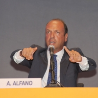 Foto Nicoloro G.  26/08/2010 Rimini, Quinta giornata della trentunesima edizione del Meeting di Rimini dal titolo " Quella natura che ci spinge a desiderare cose grandi e' il cuore ". nella foto Angelino Alfano