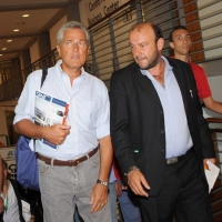 Foto Nicoloro G.  23/08/2010 Rimini, Seconda giornata della trentunesima edizione del Meeting di Rimini dal titolo " Quella natura che ci spinge a desiderare cose grandi e' il cuore ". nella foto Francesco Rutelli – Davide Rondoni