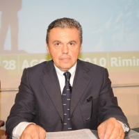 Foto Nicoloro G.  24/08/2010 Rimini, Terza giornata della trentunesima edizione del Meeting di Rimini dal titolo \" Quella natura che ci spinge a desiderare cose grandi e\' il cuore \". nella foto Roberto Tazzioli