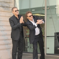 Foto Nicoloro G. 22/09/2011 Milano Presentata la ventiquattresima edizione di " Striscia la notizia ", dal titolo " La voce della contingenza ", che va in onda su Canale 5 dal 26 settembre. nella foto Ezio Greggio – Enzo Iacchetti