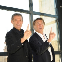 Foto Nicoloro G. 22/09/2011 Milano Presentata la ventiquattresima edizione di " Striscia la notizia ", dal titolo " La voce della contingenza ", che va in onda su Canale 5 dal 26 settembre. nella foto Ezio Greggio – Enzo Iacchetti