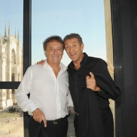 Foto Nicoloro G. 22/09/2011 Milano Presentata la ventiquattresima edizione di " Striscia la notizia ", dal titolo " La voce della contingenza ", che va in onda su Canale 5 dal 26 settembre. nella foto Enzo Iacchetti – Ezio Greggio