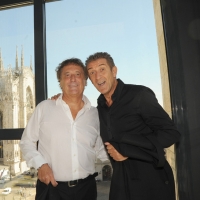 Foto Nicoloro G. 22/09/2011 Milano Presentata la ventiquattresima edizione di " Striscia la notizia ", dal titolo " La voce della contingenza ", che va in onda su Canale 5 dal 26 settembre. nella foto Enzo Iacchetti – Ezio Greggio