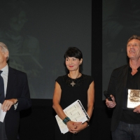 Foto Nicoloro G. 01/07/2011 Milano Sesta serata della dodicesima edizione de " La Milanesiana " che quest' anno ha per tema " Bugie e Verita' ".  nella foto Ferruccio de Bortoli – Elisabetta Sgarbi – Michael Cunningham