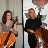 Foto Nicoloro G. 04/07/2011 Milano Nona serata della dodicesima edizione de ” La Milanesiana ” che quest’ anno ha per tema ” Bugie e verita’ “. nella foto Monika Leskovar – Giovanni Sollima
