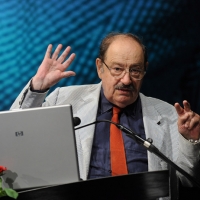 Foto Nicoloro G. 04/07/2011 Milano Nona serata della dodicesima edizione de ” La Milanesiana ” che quest’ anno ha per tema ” Bugie e verita’ “. nella foto Umberto Eco