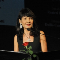 Foto Nicoloro G. 28/06/2011 Milano Terza serata della dodicesima edizione de " La Milanesiana " che quest' anno ha per tema " Bugie e Verita' ". nella foto Elisabetta Sgarbi