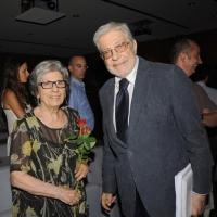 Foto Nicoloro G. 28/06/2011 Milano Terza serata della dodicesima edizione de " La Milanesiana " che quest' anno ha per tema " Bugie e Verita' ". nella foto Ettore Scola con la moglie