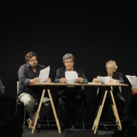 Foto Nicoloro G. 30/06/2011 Milano Quinta serata della dodicesima edizione de ” La Milanesiana ” che quest’ anno ha per tema ” Bugie e Verita’ “. nella foto Roberto Accornero – Giuseppe Battiston – Mario Martone – Roberto Herlitaka – Anna Bonaiuto