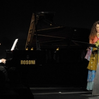 Foto Nicoloro G. 30/06/2011 Milano Quinta serata della dodicesima edizione de ” La Milanesiana ” che quest’ anno ha per tema ” Bugie e Verita’ “. nella foto Antonio Ballista – Pujadevi Elisa Lepore