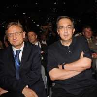 Foto Nicoloro G. 21/08/2011 Rimini Edizione 2011 del Meeting di Rimini che ha per titolo " E l' esistenza diventa una immensa certezza ".  nella foto Bernhard Scholz – Sergio Marchionne