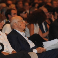 Foto Nicoloro G. 21/08/2011 Rimini Edizione 2011 del Meeting di Rimini che ha per titolo " E l' esistenza diventa una immensa certezza ".  nella foto Giorgio Napolitano