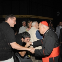 Foto Nicoloro G. 25/08/2011 Rimini Quinta giornata dell' edizione 2011 del Meeting di Rimini che ha per titolo " E l' esistenza diventa una immensa certezza ". nella foto Il Cardinale Dionigi Tettamanzi