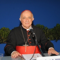 Foto Nicoloro G. 25/08/2011 Rimini Quinta giornata dell' edizione 2011 del Meeting di Rimini che ha per titolo " E l' esistenza diventa una immensa certezza ". nella foto Il Cardinale Dionigi Tettamanzi