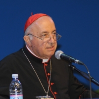 Foto Nicoloro G. 25/08/2011 Rimini Quinta giornata dell' edizione 2011 del Meeting di Rimini che ha per titolo " E l' esistenza diventa una immensa certezza ". nella foto Il Cardinale Dionigi Tettamanzi