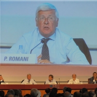 Foto Nicoloro G. 22/08/2011 Rimini Seconda giornata dell'Edizione 2011 del Meeting di Rimini che ha per titolo " E l' esistenza diventa una immensa certezza ". nella foto L'intervento di Paolo Romani