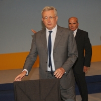 Foto Nicoloro G. 27/08/2011 Rimini Settima ed ultima giornata del Meeting di Rimini 2011 che ha per titolo " E l' esistenza diventa una immensa certezza ". nella foto Giulio Tremonti