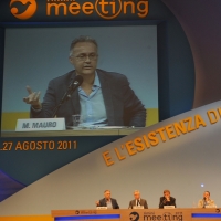 Foto Nicoloro G. 27/08/2011 Rimini Settima ed ultima giornata del Meeting di Rimini 2011 che ha per titolo " E l' esistenza diventa una immensa certezza ". nella foto L'intervento di Mario Mauro